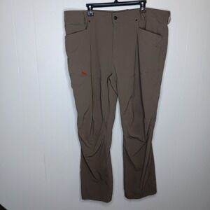 Brunt The Costello Ripstop Pants Mens 42X32 Brown Stretch Workwear Lightweight